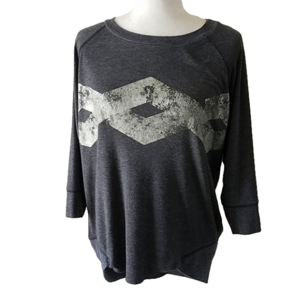 𝅺zara womens small oversized gray pullover sweater - Picture 1 of 7